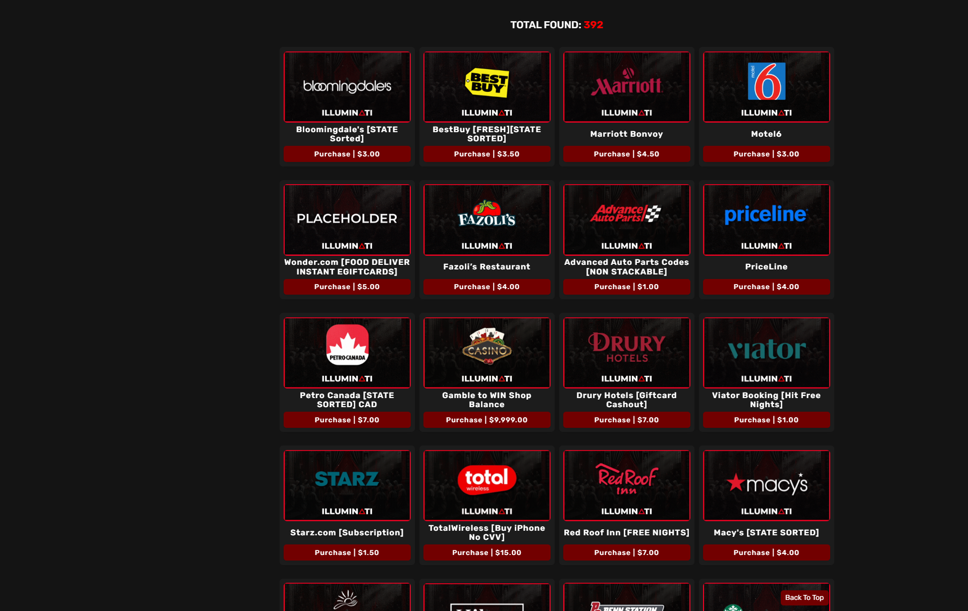 Legit Food/Logs/Cashout Website List (1 site)
